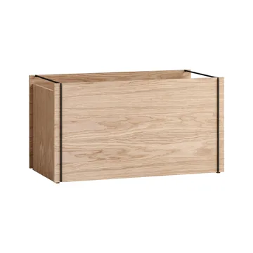 Förvaringslåda ek 33x60 cm - Wood, black - MOEBE