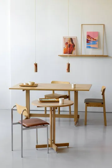 KUMU cafébord - Oljad ek, Ø65 cm - MOEBE