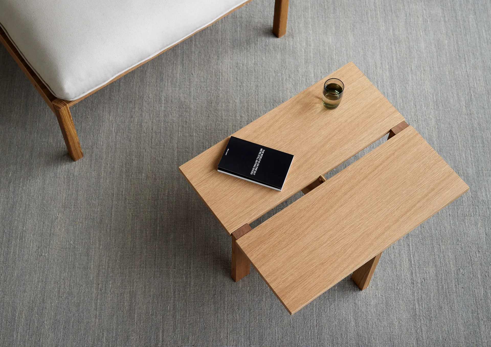 Moebe rectangular coffee table soffbord small, Ek MOEBE