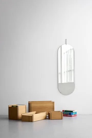 Moebe storage box - Oljad ek-rostfritt stål, square, 33x30x31 cm - MOEBE