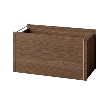 Moebe storage box - Rökt ek-rostfritt stål, 33x60x31 cm - MOEBE