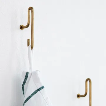 Moebe väggkrok small 2-pack - Matt guld - MOEBE