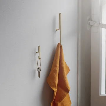 Moebe väggkrok small 2-pack - Matt guld - MOEBE