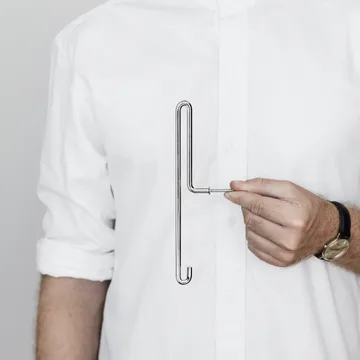 Moebe Wall hook large - Rostfritt stål - MOEBE