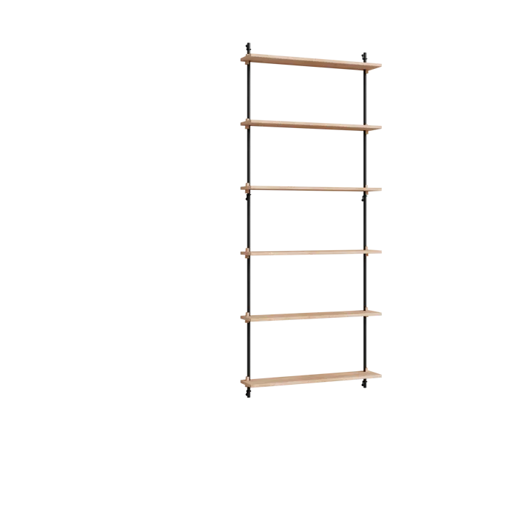 Moebe wall shelving ws.200.1 - Ek-svart - MOEBE