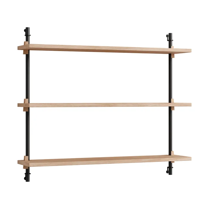 Moebe wall shelving ws.65.1 - Ek-svart - MOEBE