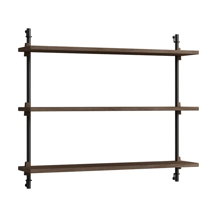 Moebe wall shelving ws.65.1 - Rökt ek-svart - MOEBE
