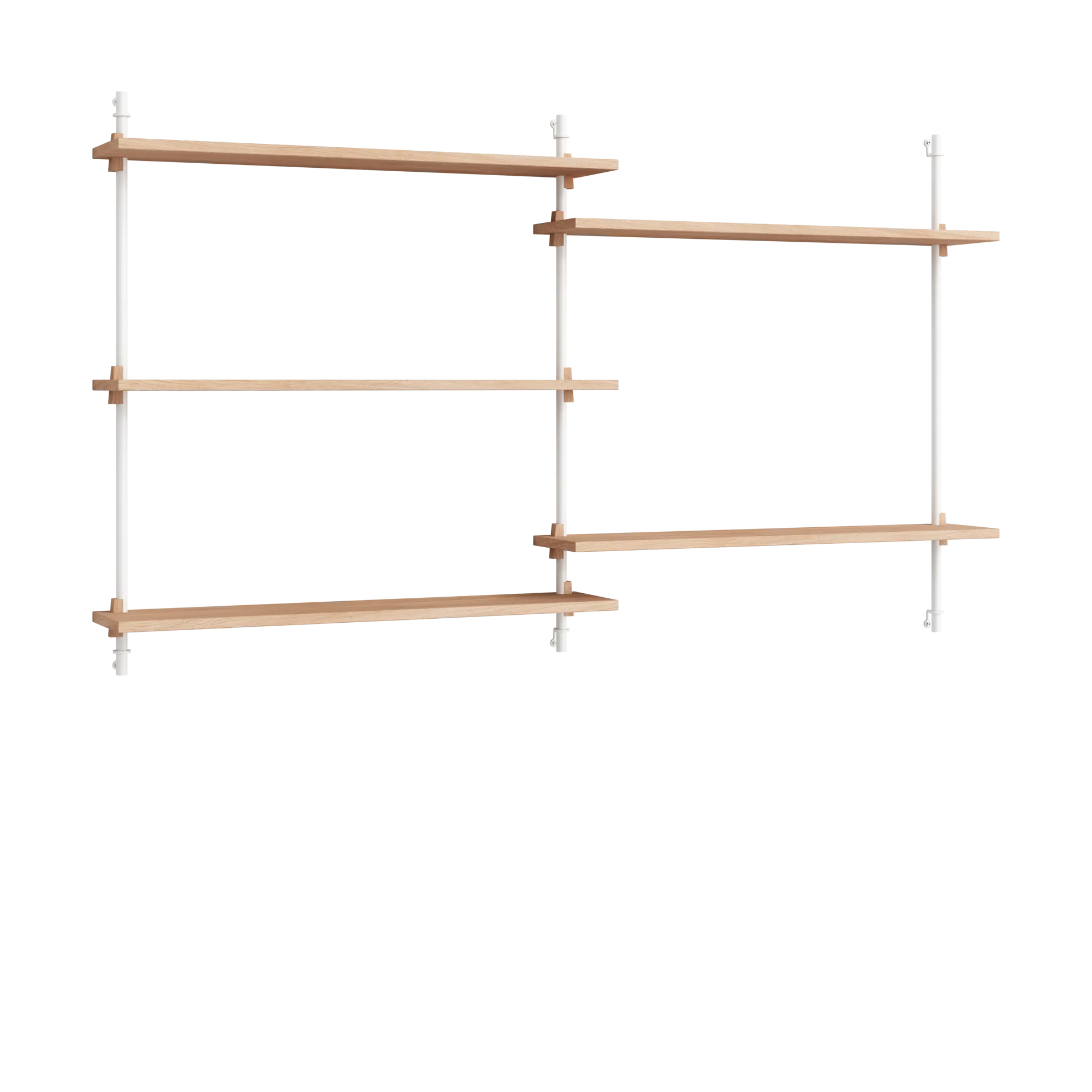 Moebe wall shelving ws.85.2.B, Ek-vit MOEBE