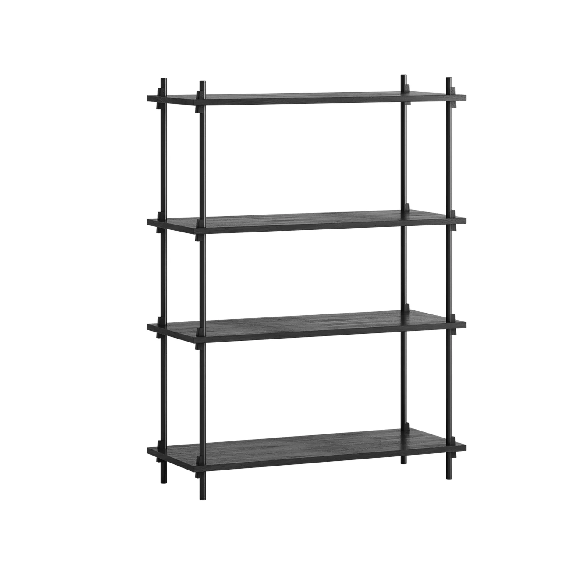Shelving System classic hylla, Black, 86x115x35 cm, S.115.1.A MOEBE