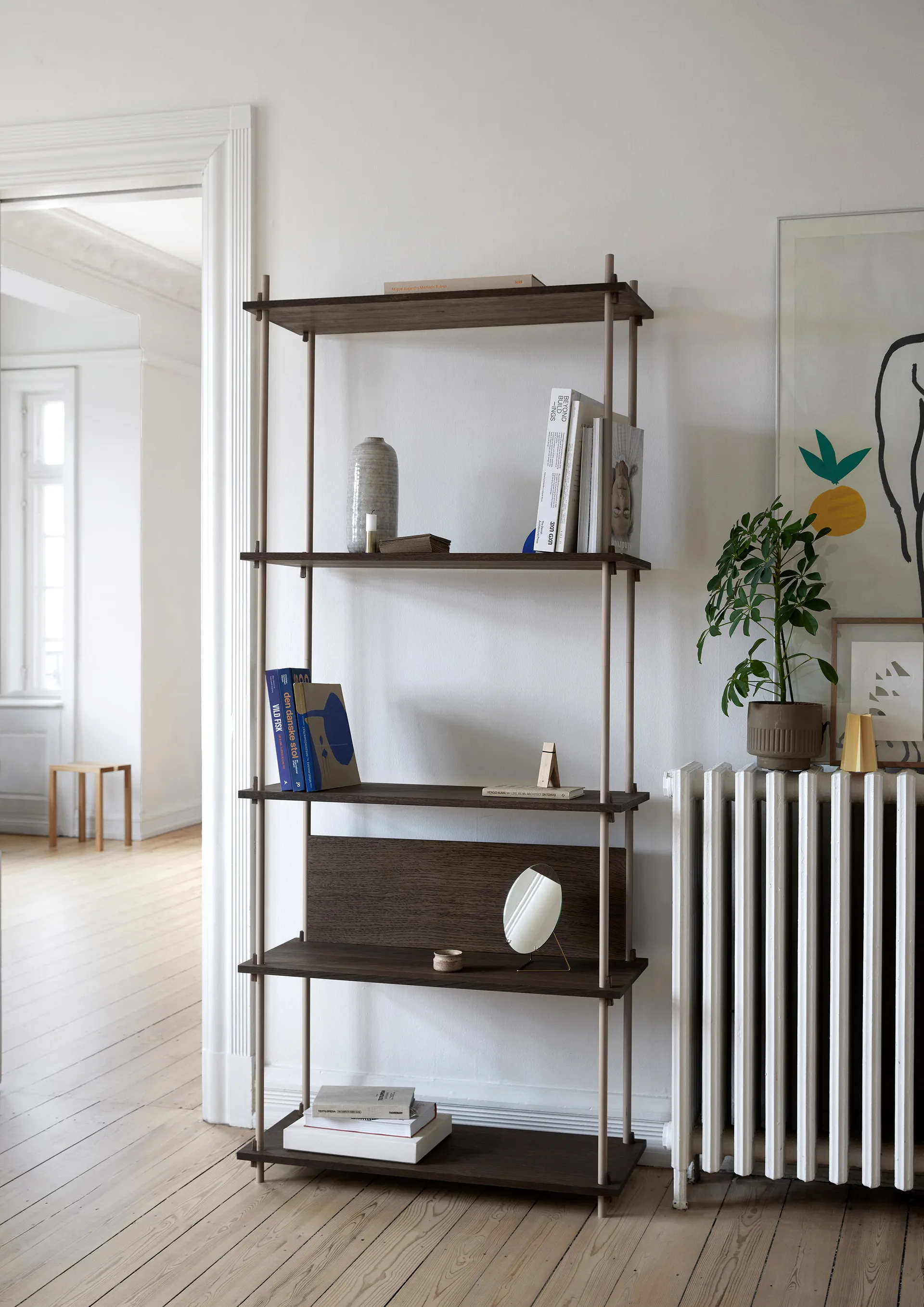 Shelving System classic hylla, Ek-black, 86x65x35 cm, S.65.1.A MOEBE