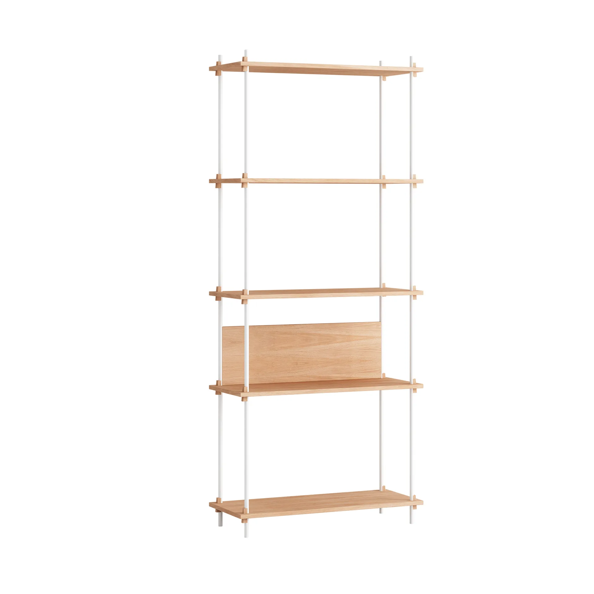 Shelving System classic hylla, Ek-white, 86x200x35 cm, S.200.1.A MOEBE