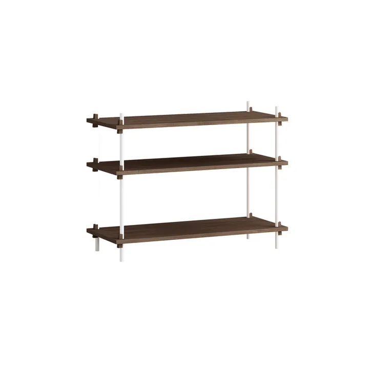 Shelving System classic hylla - Rökt ek-white, 86x65x35 cm, S.65.1.A - MOEBE