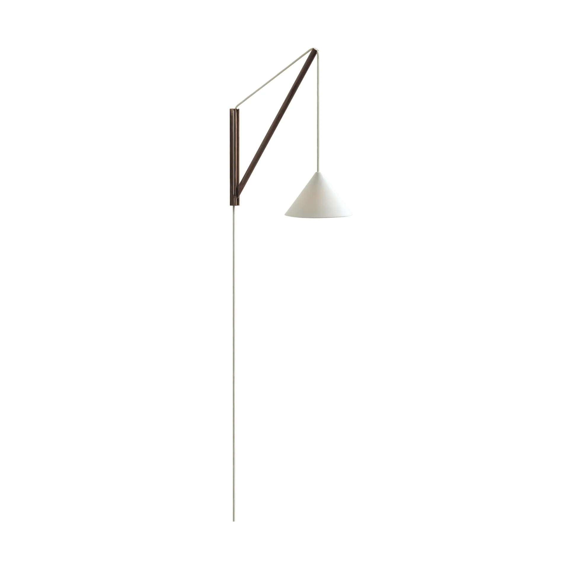 Suspended Wall Lamp vägglampa, Rökt ek-vit MOEBE