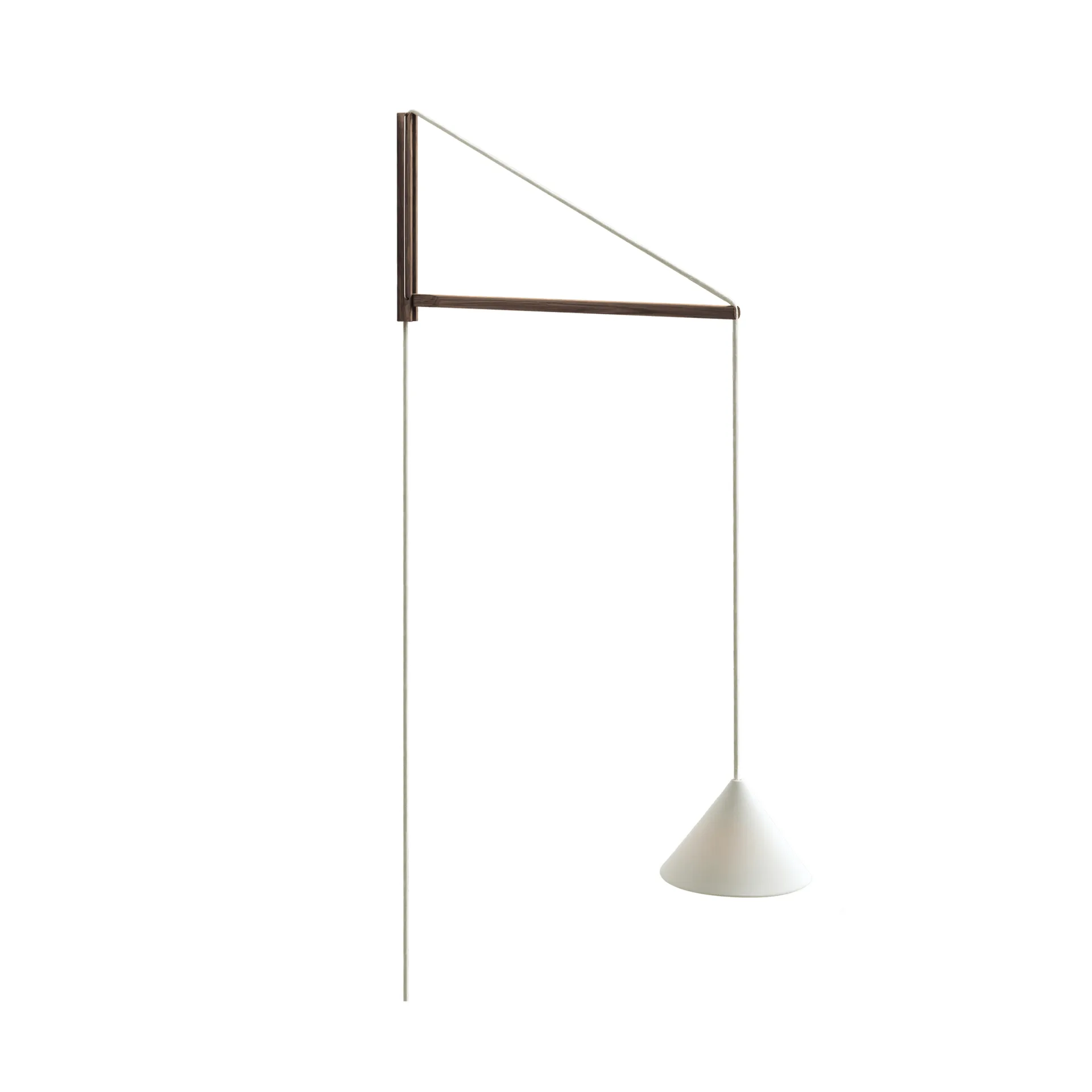 Suspended Wall Lamp vägglampa, Rökt ek-vit MOEBE