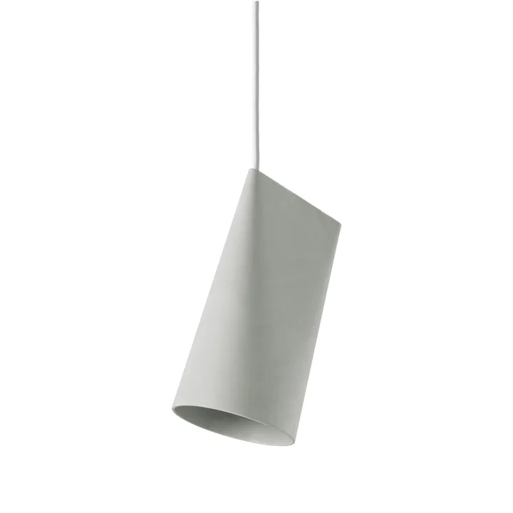 Taklampa keramik 11,2x22 cm - Light Grey - MOEBE