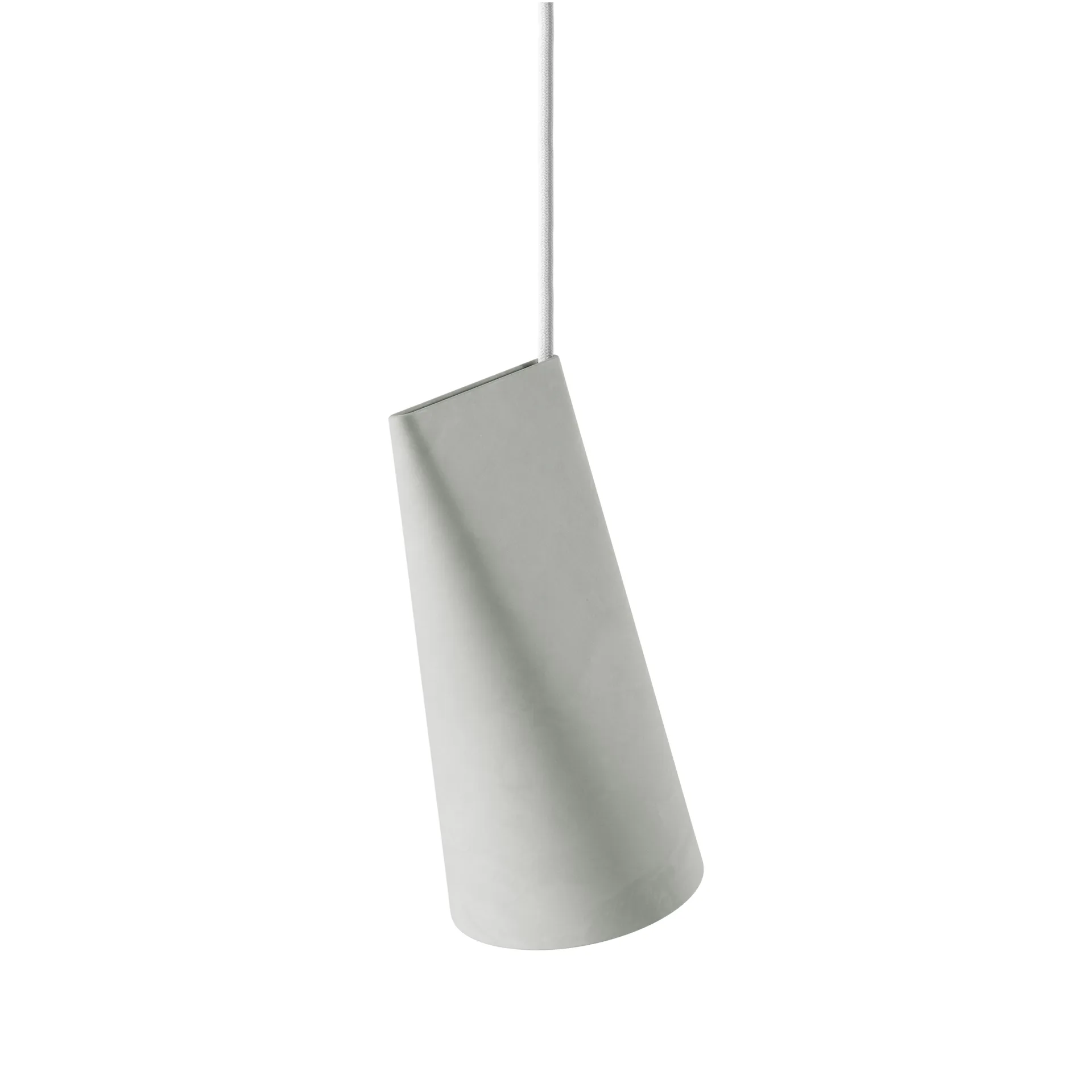 Taklampa keramik 11,2x22 cm, Light Grey MOEBE