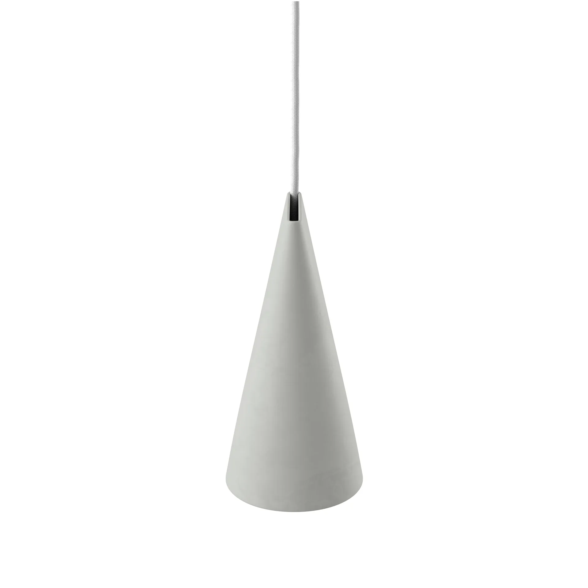 Taklampa keramik 11,2x22 cm, Light Grey MOEBE