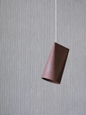 Taklampa keramik 11,2x22 cm - Terra Cotta, Wood - MOEBE