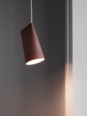 Taklampa keramik 11,2x22 cm - Terra Cotta, Wood - MOEBE