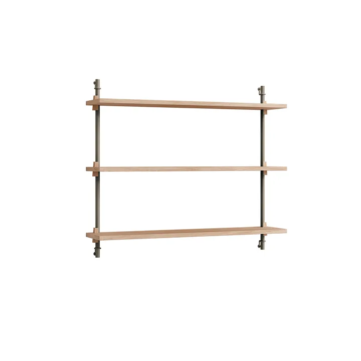 Wall Shelving vägghylla - Ek-warm grey, 92x65x17,5 cm, WS.65.1 - MOEBE