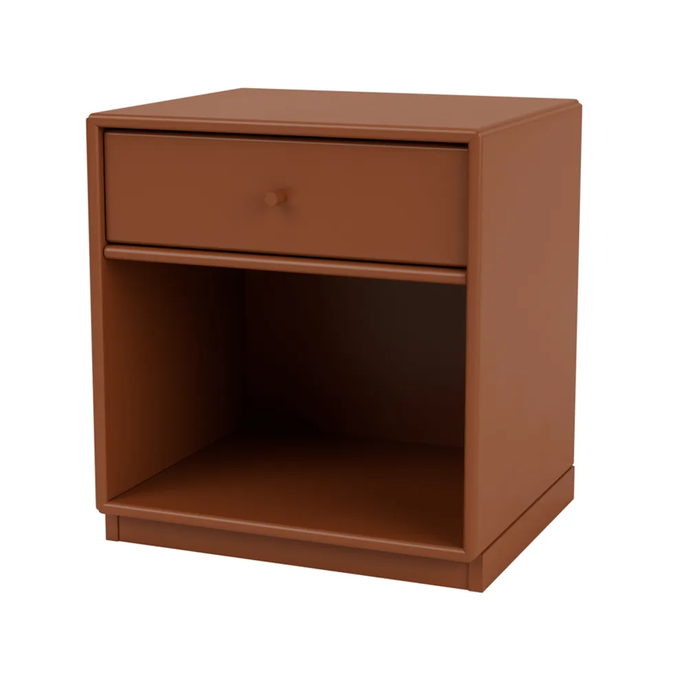 Dream sängbord, hazelnut 146, sockel 3cm Montana