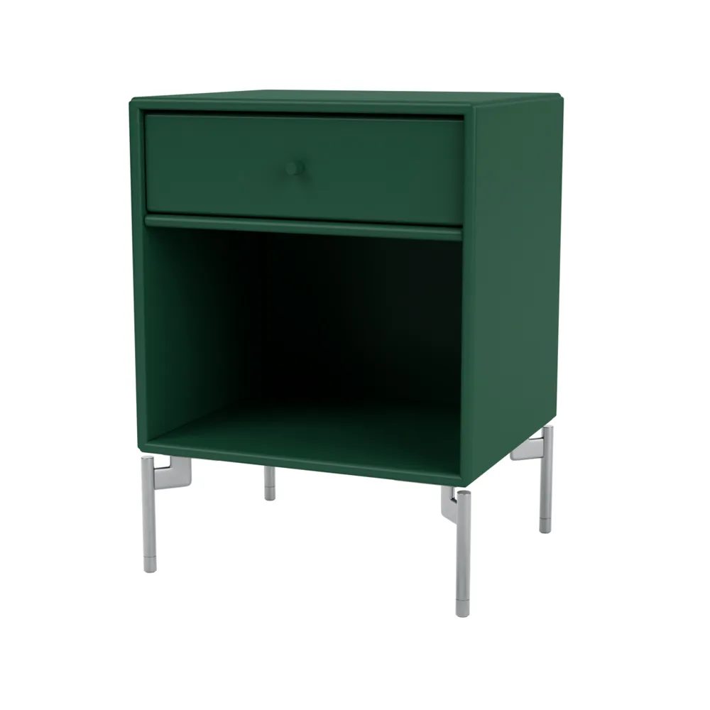Dream sängbord, pine 136, kromben Montana