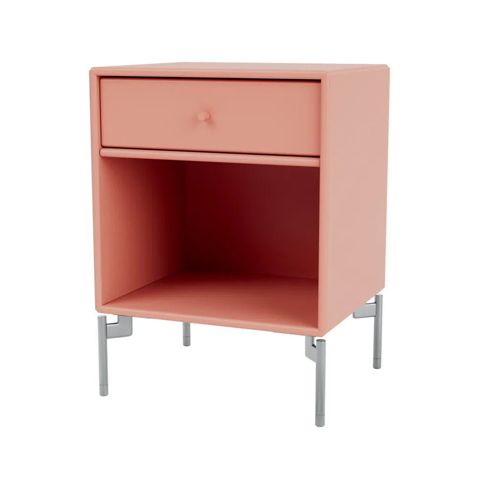 Dream sängbord, rhubarb 151, kromben Montana