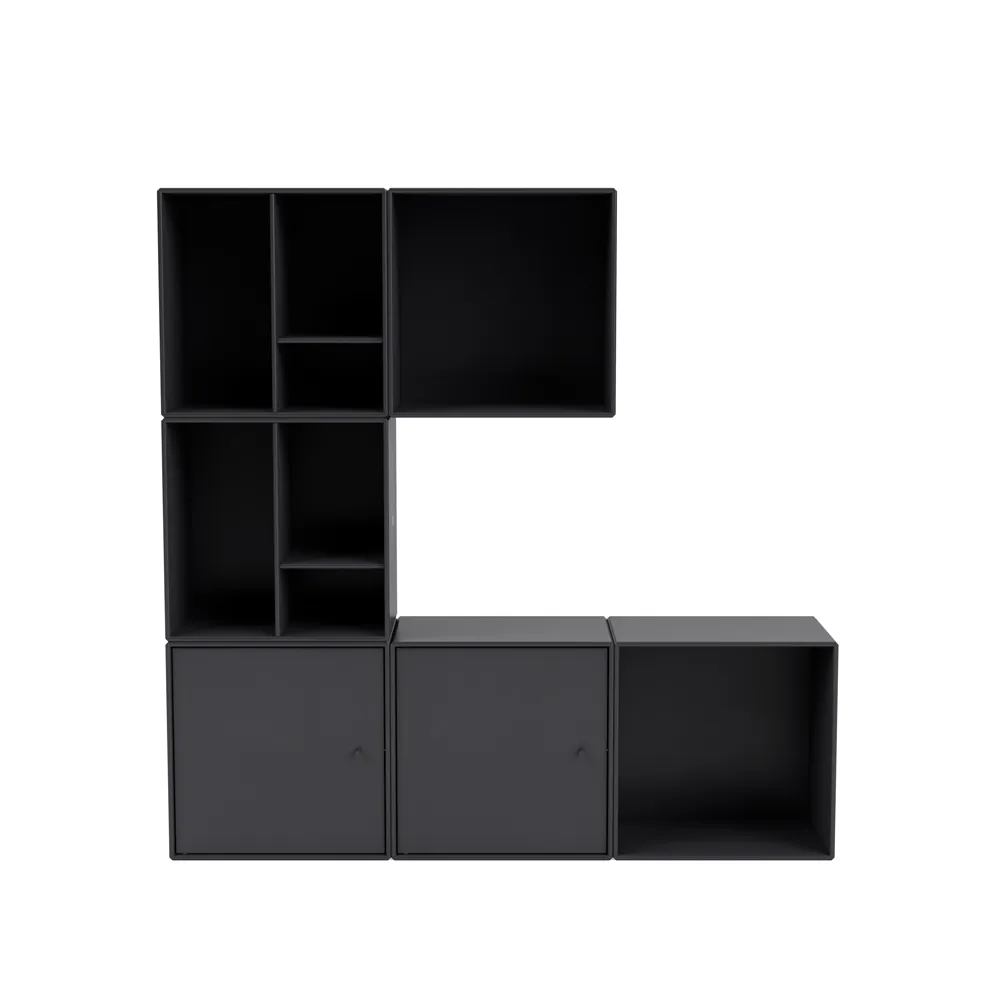 Montana Mini hyllsystem 6x2 Anthracite Montana