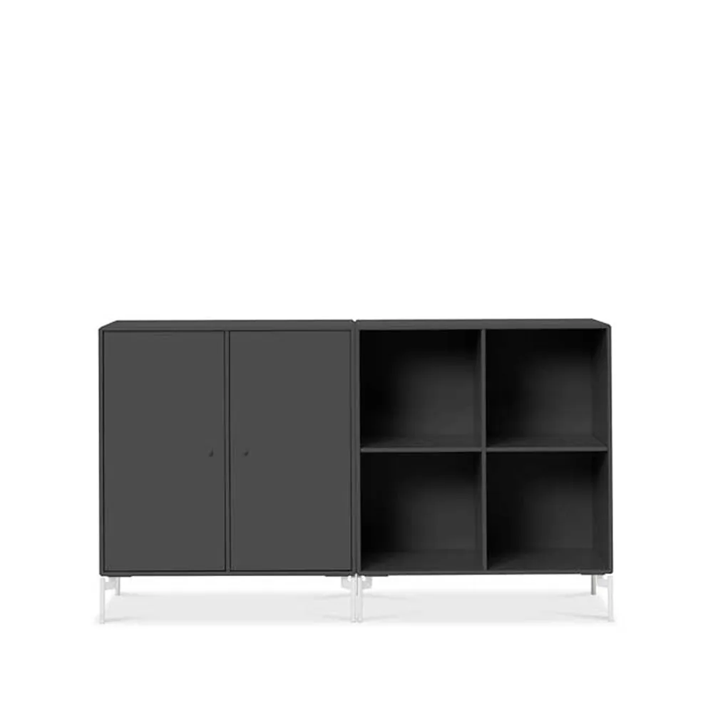 Pair sideboard, anthracite 04, vitlackade ben Montana