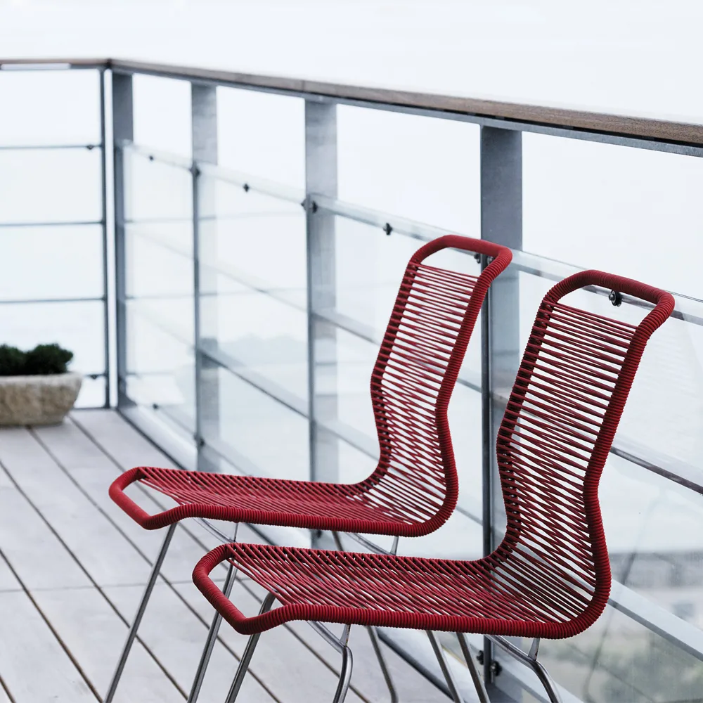 Panton One stol, clark, rostfritt stål Montana