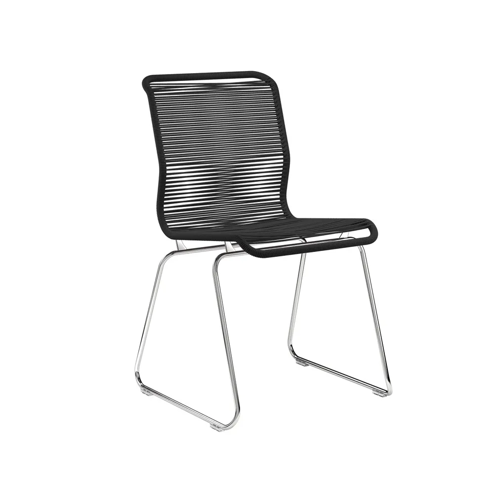 Panton One stol, clark, rostfritt stål Montana