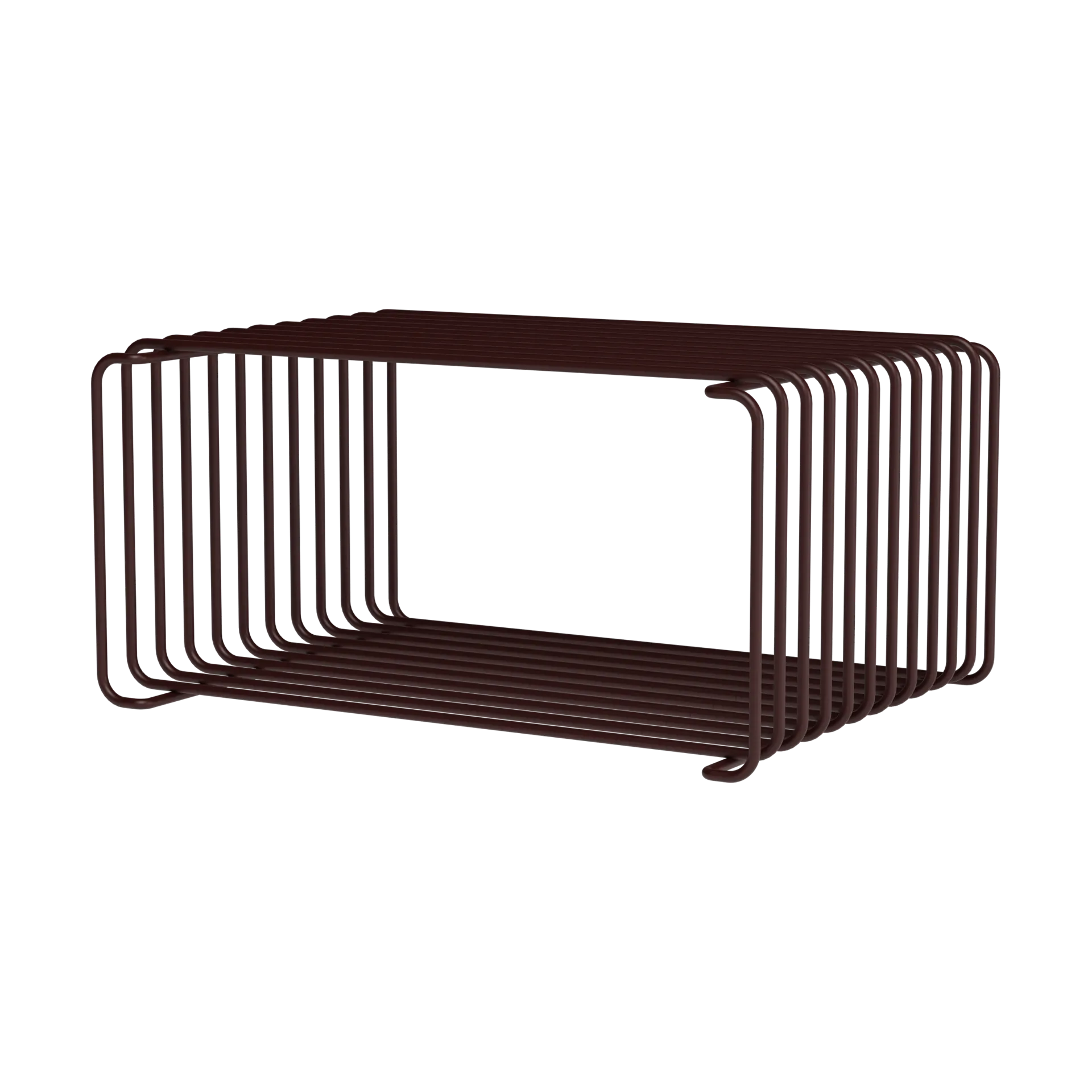 Panton Wire Half Height hylla 34,8x17,2x25,7 cm, Black red Montana