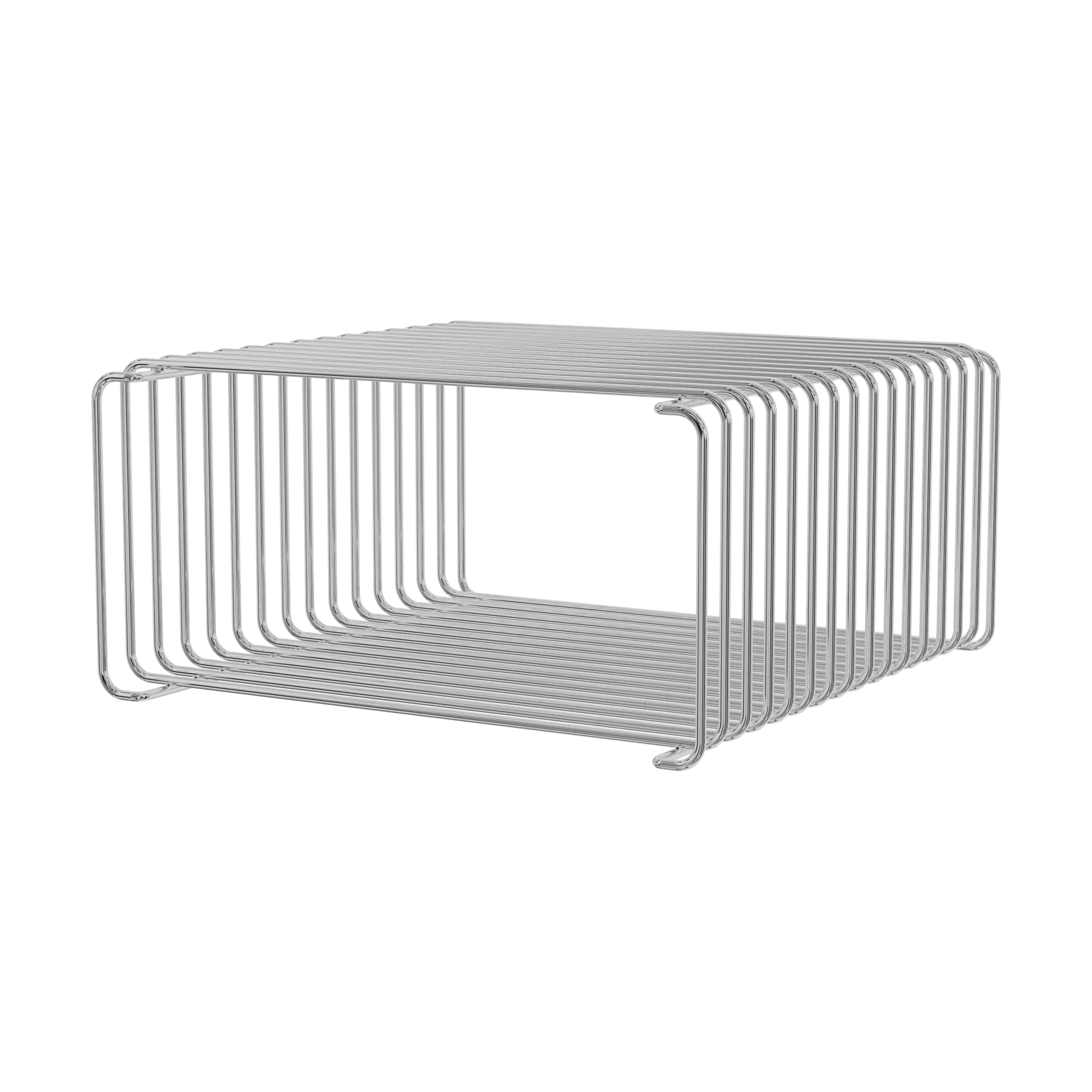 Panton Wire Half Height hylla 34,8x17,2x34,8 cm, Chrome Montana