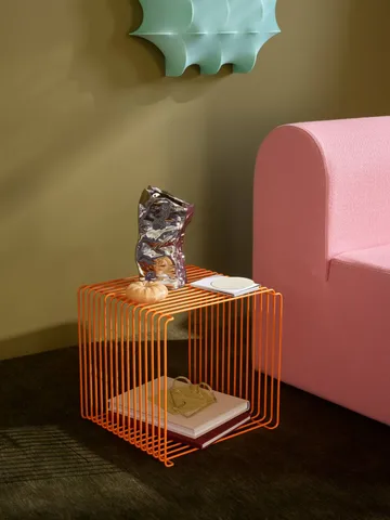Panton Wire Single hylla 34,8x34,8x34,8 cm - Tangerine - Montana