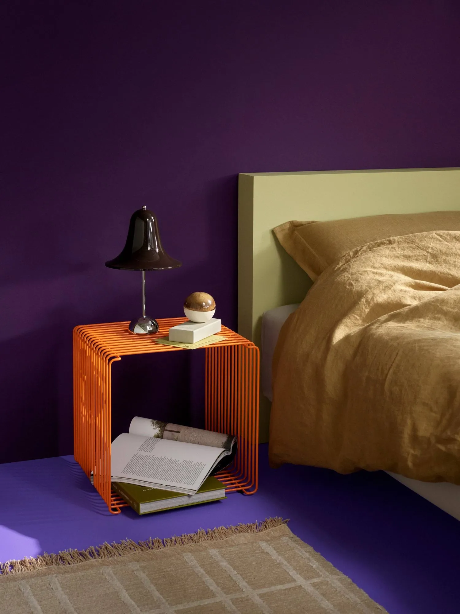 Panton Wire Single hylla 34,8x34,8x34,8 cm, Tangerine Montana