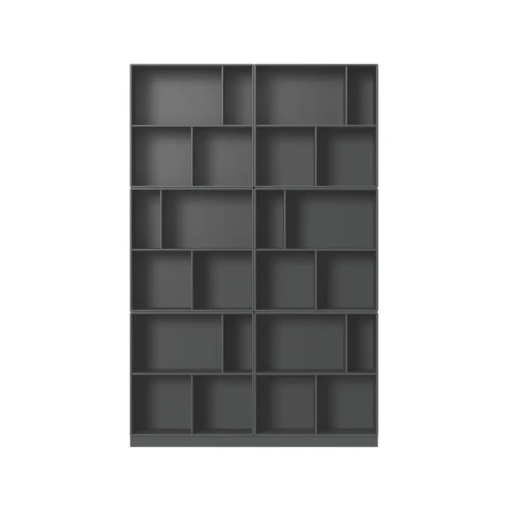 Read bokhylla - anthracite 04 med 7 cm sockel - Montana