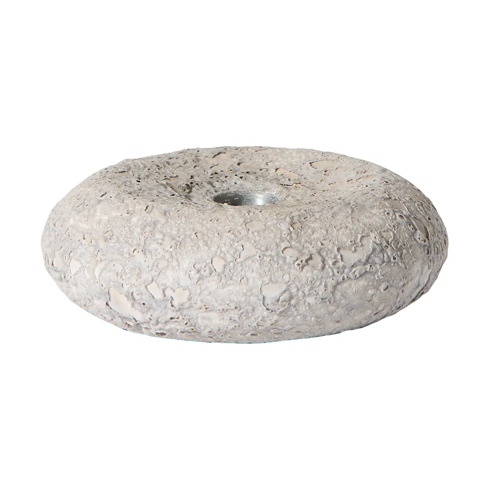 Luna ljusstake, Grey, Ø13x4,8 cm MUUBS