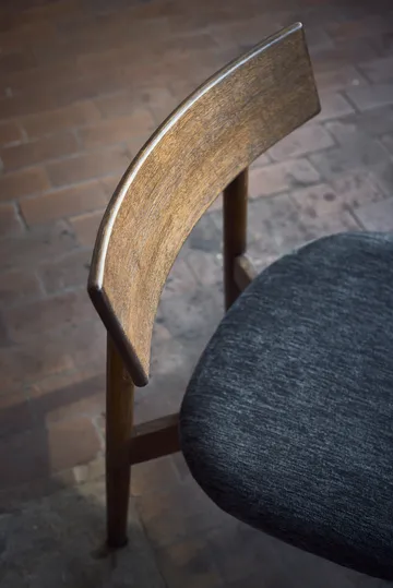 Tetra lounge chair - Granitfärgat tyg-mörkoljad ek - MUUBS