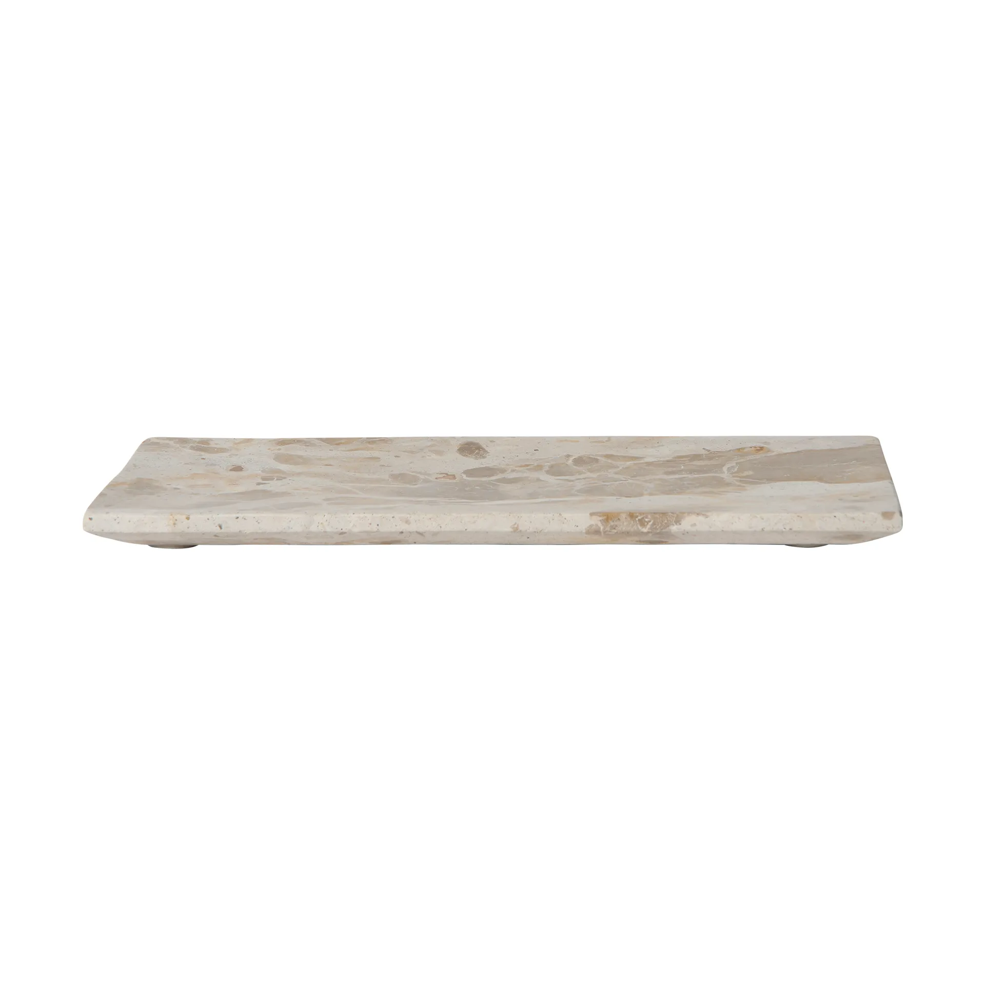 Vita dekorationsbricka, Seashell, 30x12 cm MUUBS