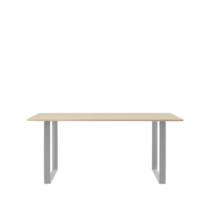 70/70 matbord 170x85 cm - Oak veneer-Plywood-Grey - Muuto