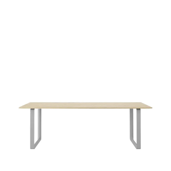70/70 matbord 225x90 cm - Solid oak-Grey - Muuto