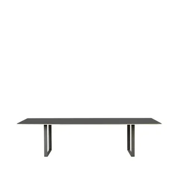 70/70 matbord 295x108 cm - Black linoleum-Plywood-Black - Muuto
