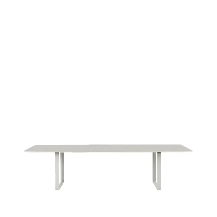 70/70 matbord 295x108 cm - Grey linoleum-Plywood-Grey - Muuto