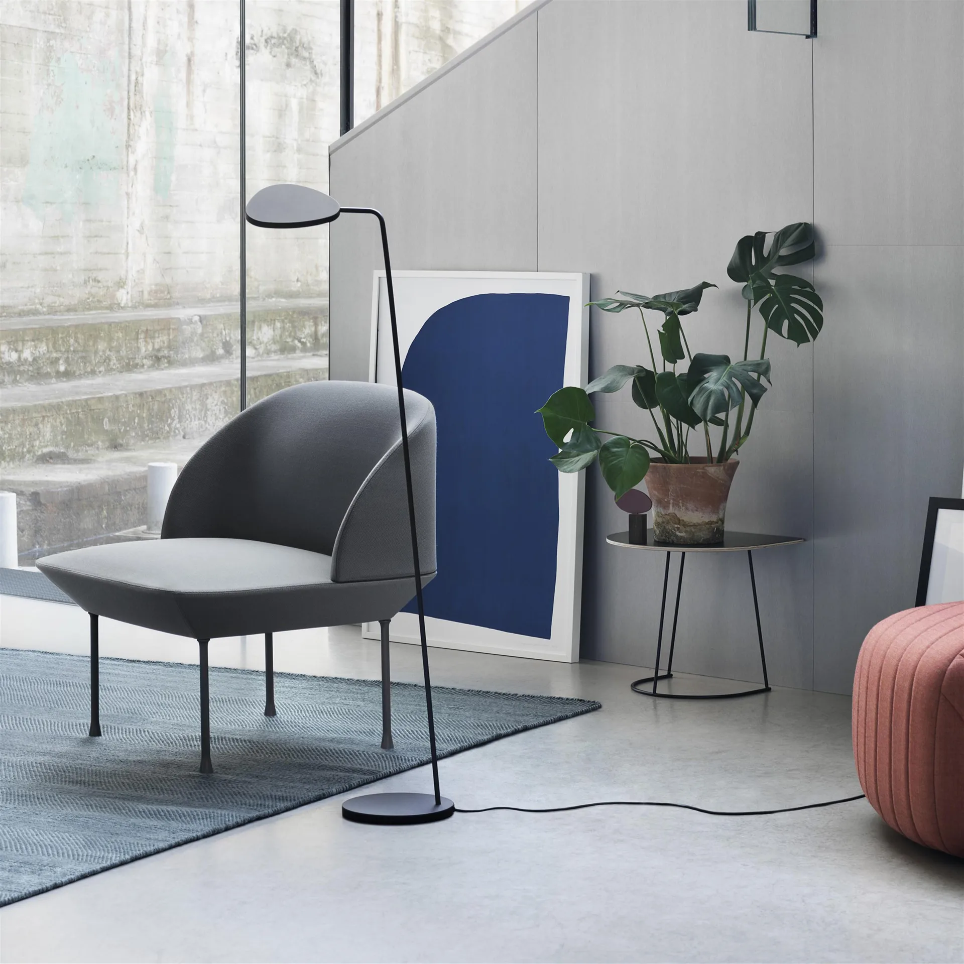 Airy soffbord halvstorlek, Black nanolaminate-Black Muuto