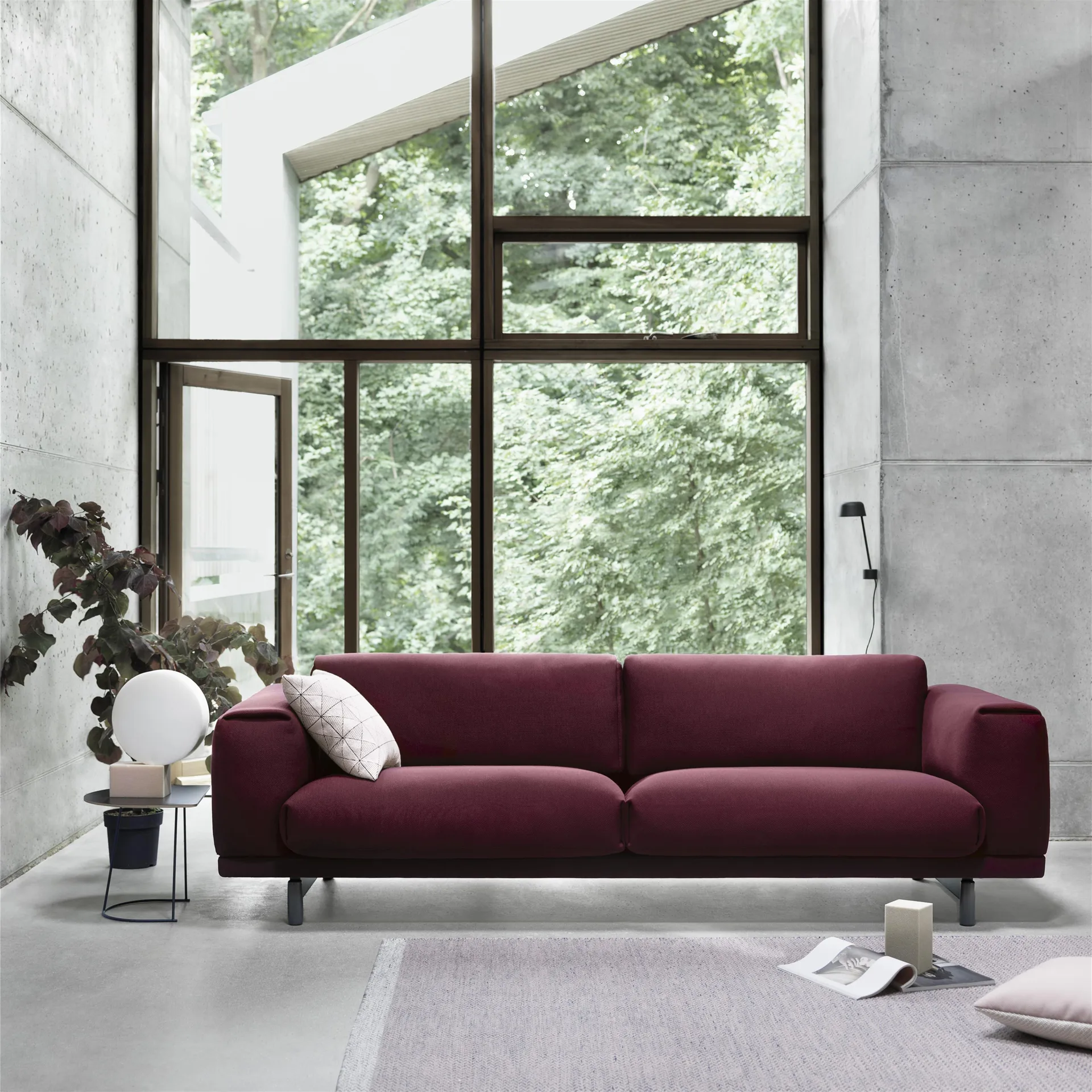 Airy soffbord halvstorlek, Black nanolaminate-Black Muuto