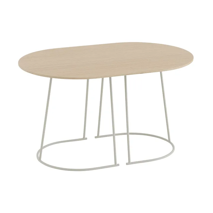 Airy soffbord small - Lackerad ekfanér-off white - Muuto