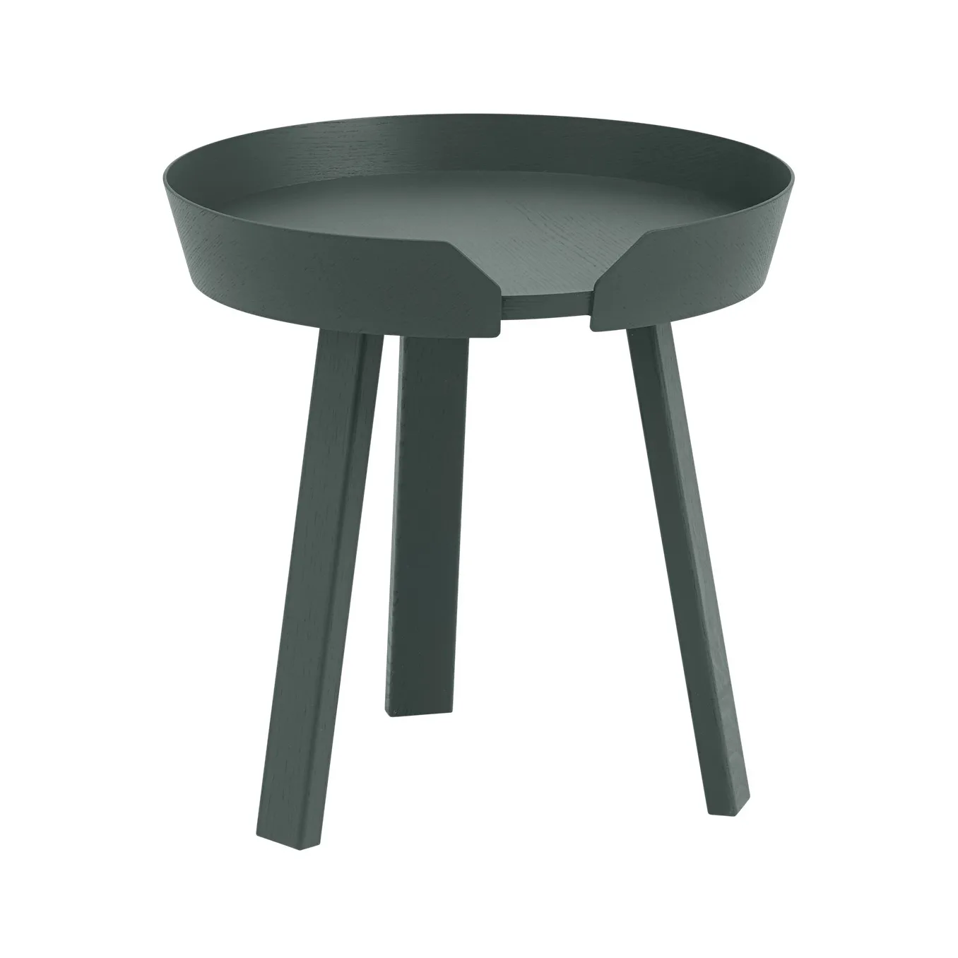 Around sidobord small, Dark green Muuto