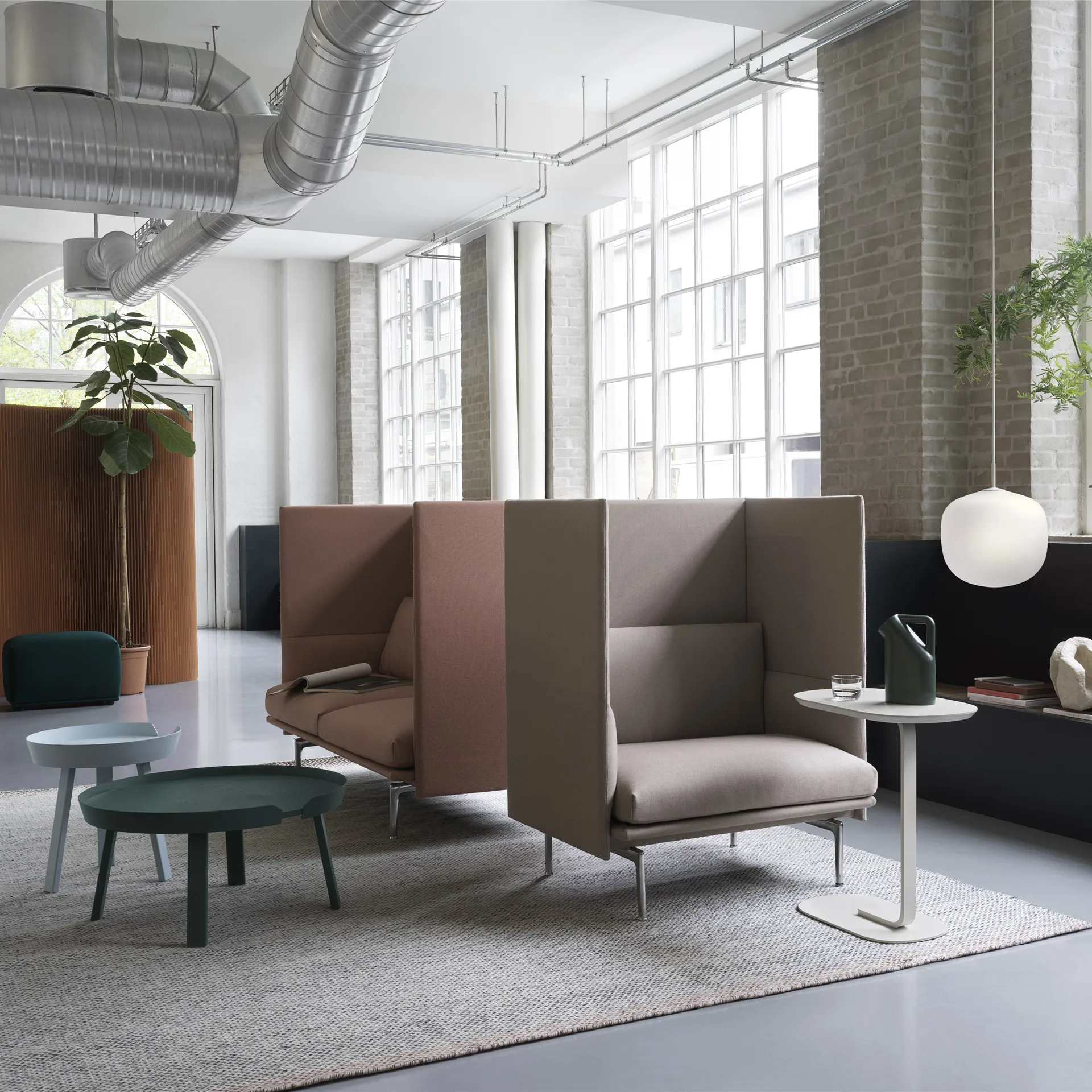 Around soffbord large, Dark green Muuto