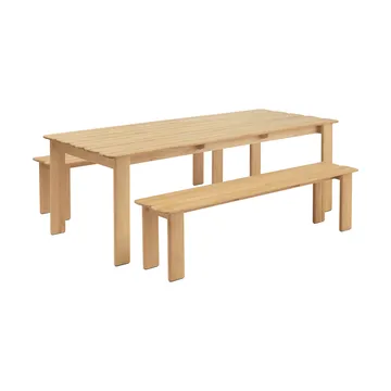 Assemble bänk - Teak, 180 cm - Muuto