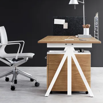 Base matbord - black, plywoodkant, 140x80cm - Muuto